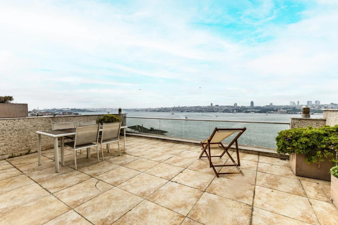 Duplex Flat W Panoramic Bosphorus View And Terrace Istambul Exterior foto